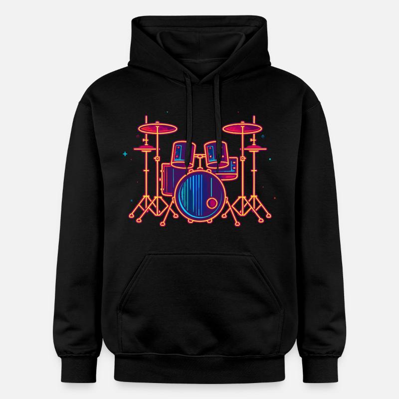 Graphiques de batterie - Sweat à capuche Softstyle® Gildan Unisexe - noir