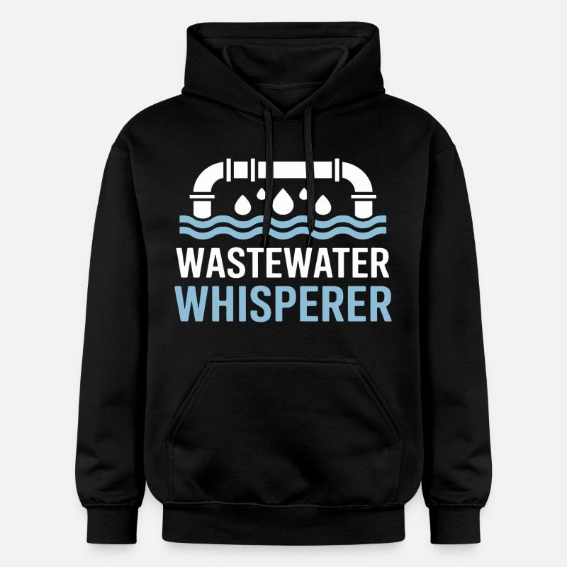 Wastewater Whisperer - Traitement de l'eau - Sweat à capuche Softstyle® Gildan Unisexe - noir