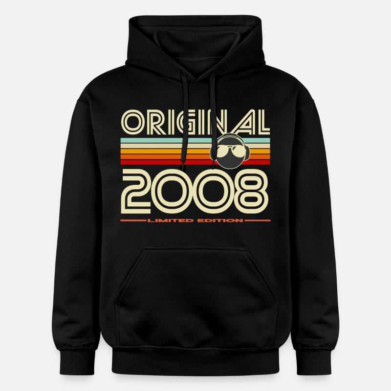 Original 2008 Édition Rétro - Sweat à capuche Softstyle® Gildan Unisexe - noir