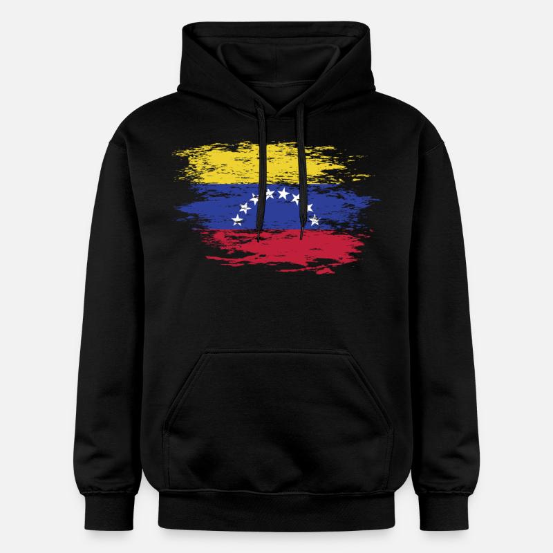 Drapeau du Venezuela utilisé - Sweat à capuche Softstyle® Gildan Unisexe - noir
