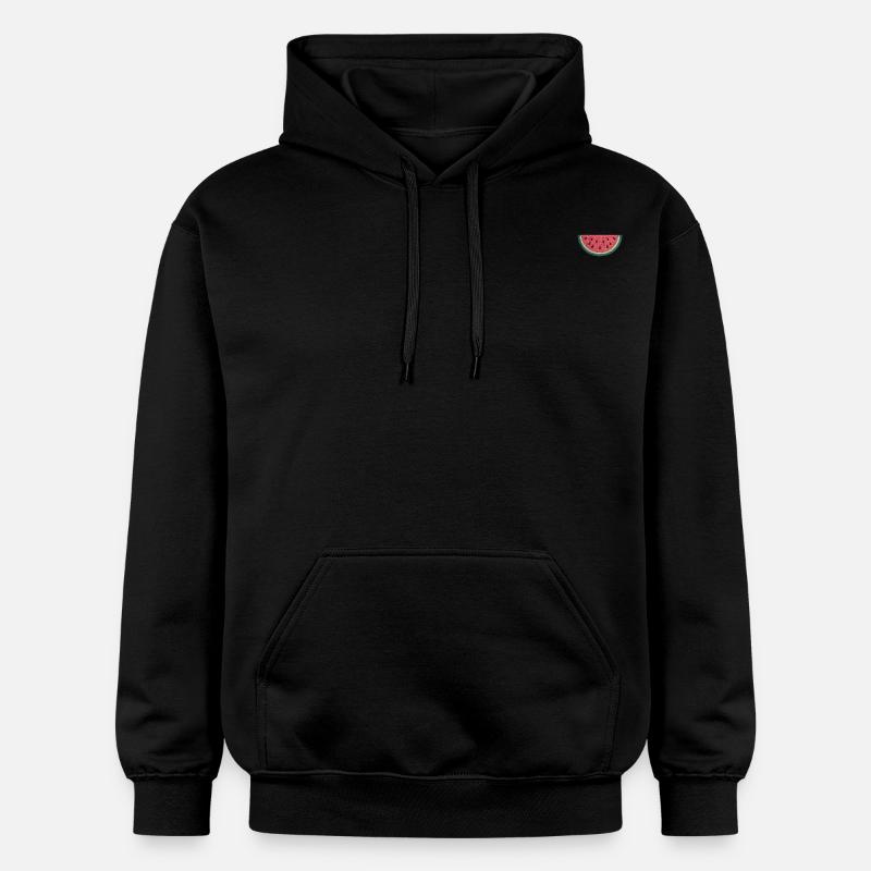 Pastèque brodée - Sweat à capuche Softstyle® Gildan Unisexe - noir
