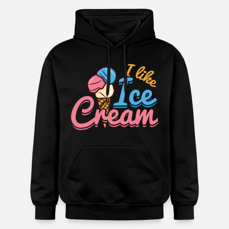 Amour de la crème glacée - Sweat à capuche Softstyle® Gildan Unisexe - noir