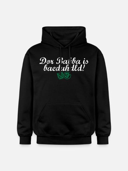 Dor Babba is bäduhdld - Gildan Unisex Softstyle® Midweight Hoodie - Schwarz