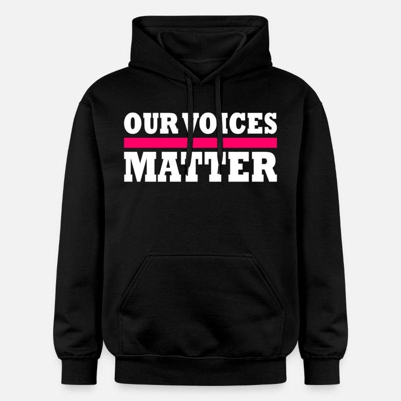 Our voices matter - Sweat à capuche Softstyle® Gildan Unisexe - noir