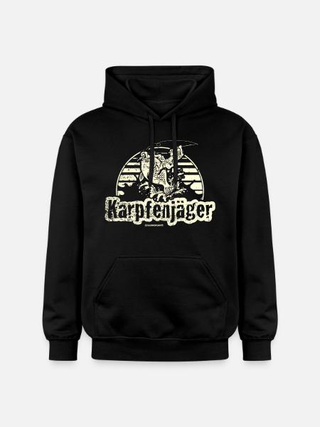Angel Designs RAHMENLOS Karpfenjäger - Gildan Unisex Softstyle® Midweight Hoodie - Schwarz