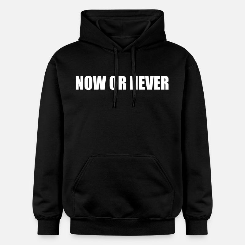 Now or never - Sweat à capuche Softstyle® Gildan Unisexe - noir