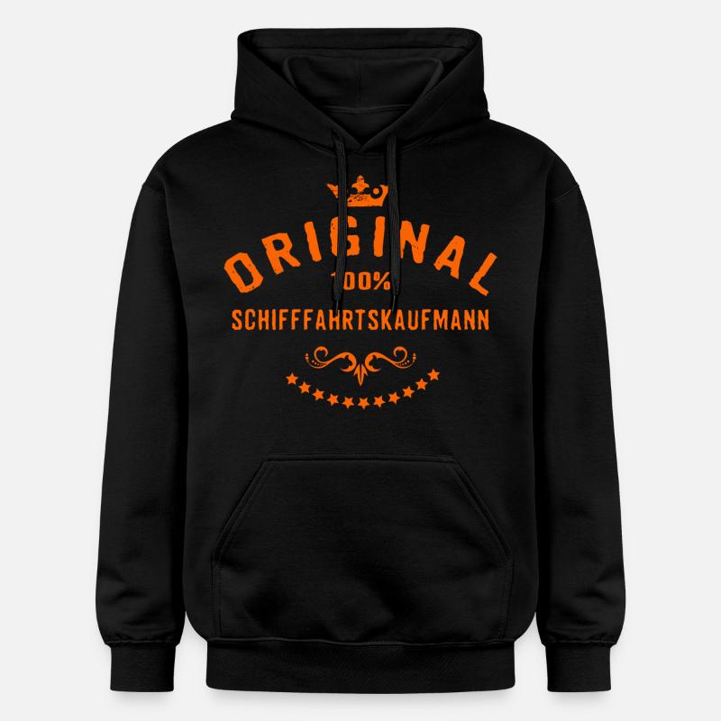 Original 100 Prozent Schifffahrtskaufmann - - Gildan Unisex Softstyle® Midweight Hoodie - Schwarz
