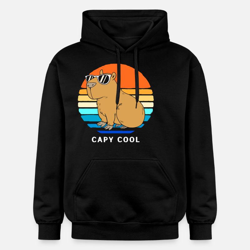 Capybara Capibara - Sweat à capuche Softstyle® Gildan Unisexe - noir