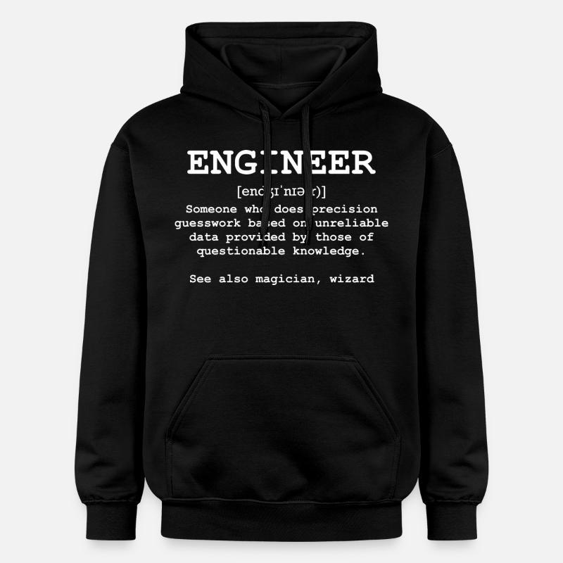 Engineer - Engineer quotes - Gildan Unisex Softstyle® Midweight Hoodie - black