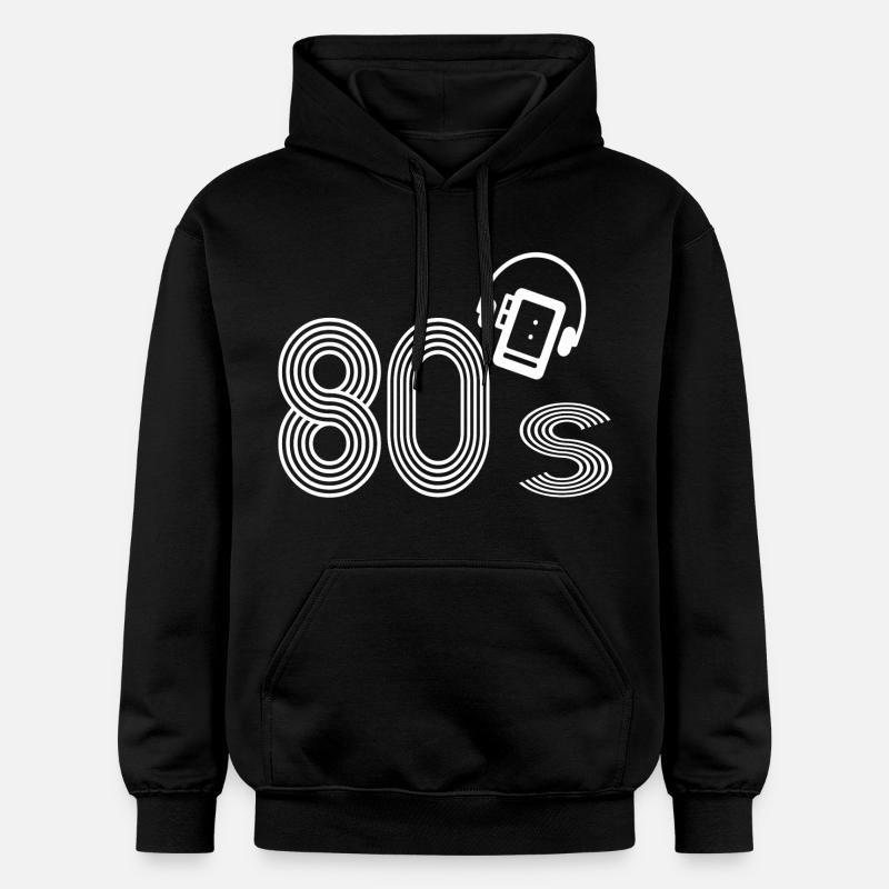 Les années 80 - Sweat à capuche Softstyle® Gildan Unisexe - noir