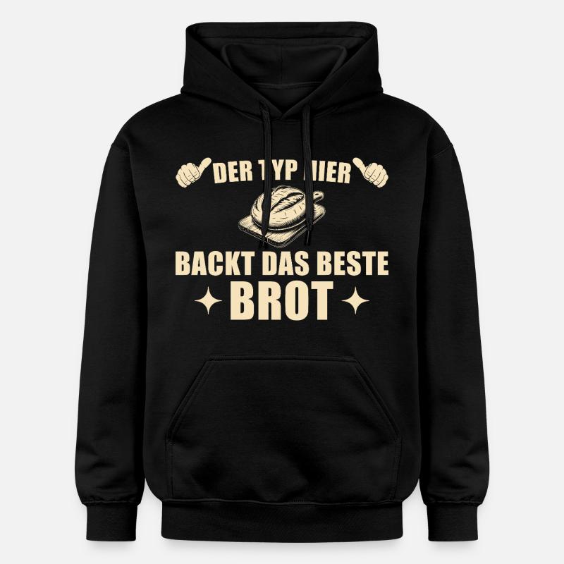 Baking bread - Best baker gift idea - Gildan Unisex Softstyle® Midweight Hoodie - black