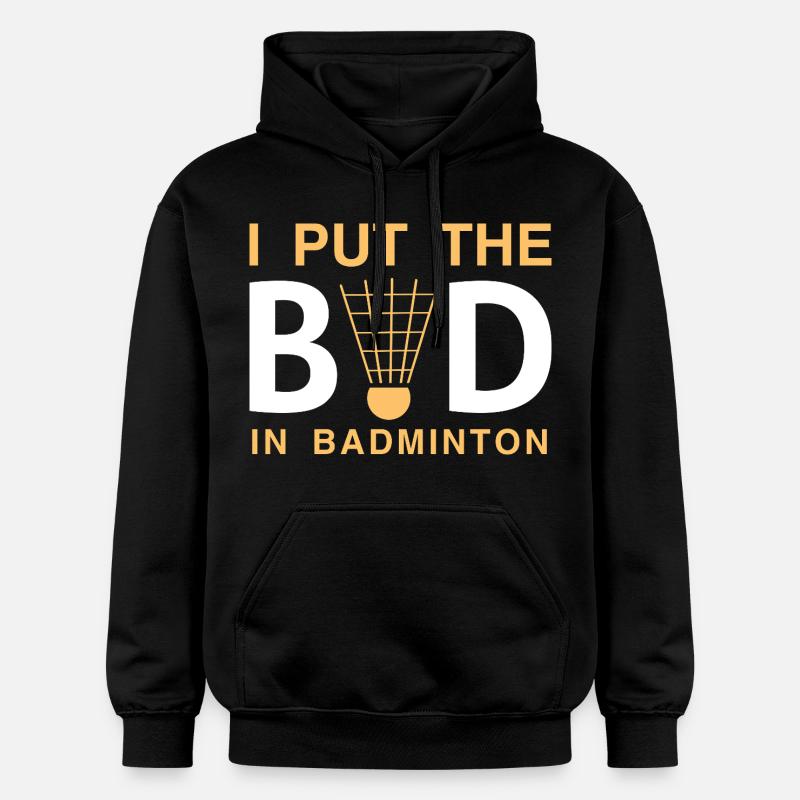 Badminton - Sweat à capuche Softstyle® Gildan Unisexe - noir