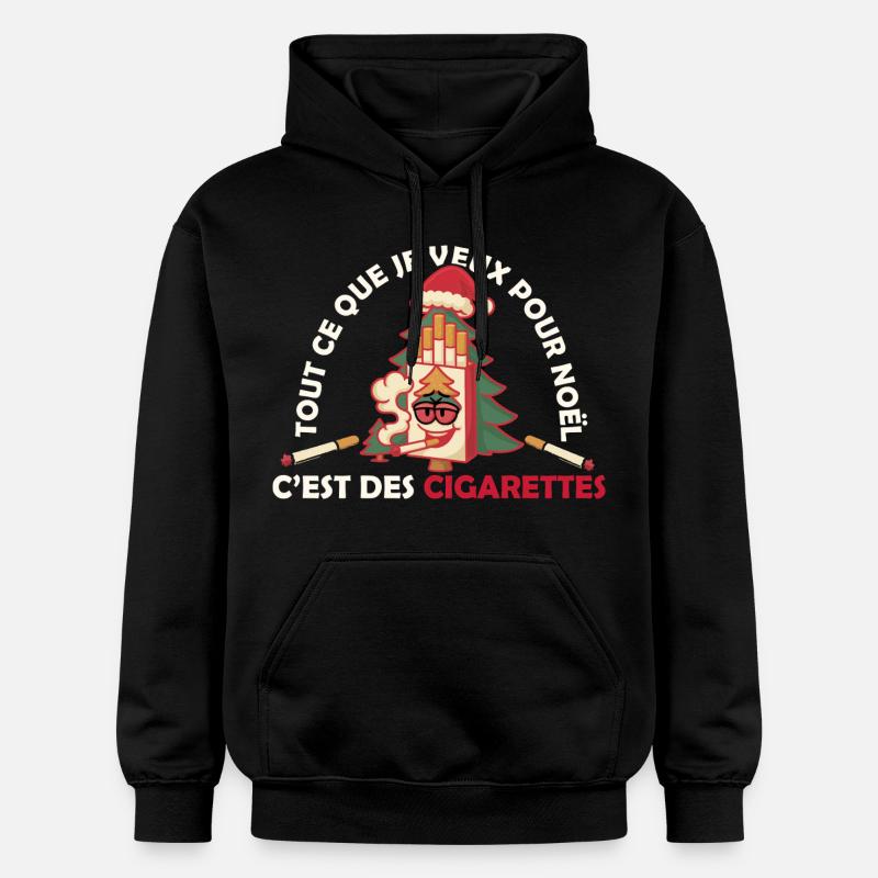 CADEAU NOEL CIGARETTES  - Sweat à capuche Softstyle® Gildan Unisexe - noir