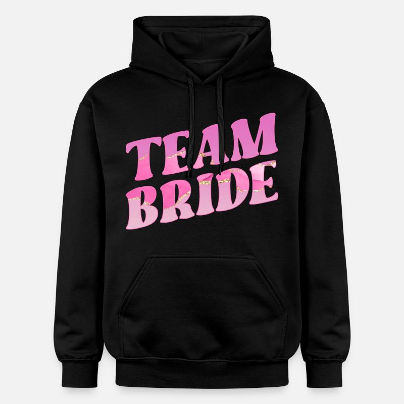 Équipe de mariage mariée - Sweat à capuche Softstyle® Gildan Unisexe - noir