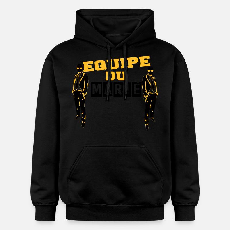 équipe marié 3 - Sweat à capuche Softstyle® Gildan Unisexe - noir