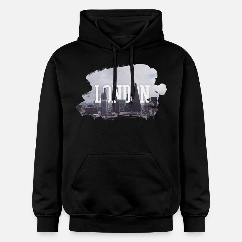 LONDON - Sweat à capuche Softstyle® Gildan Unisexe - noir