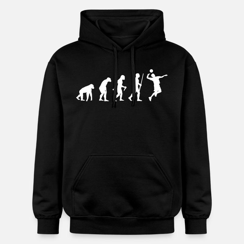 Volleyballer Evolution - Sweat à capuche Softstyle® Gildan Unisexe - noir