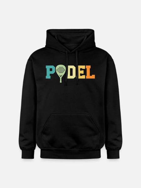 Retro padel - Gildan Unisex Softstyle® Midweight Hoodie - black