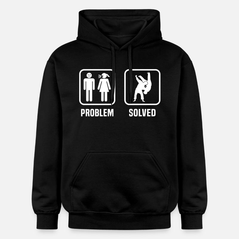 Problem Solved Judo - Sweat à capuche Softstyle® Gildan Unisexe - noir