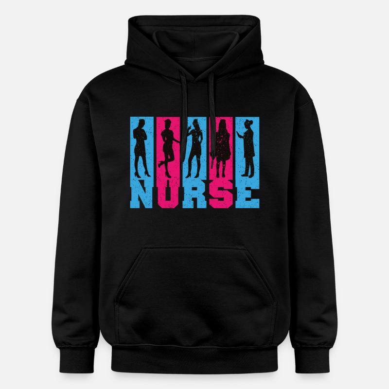 Infirmière Infirmière Dire Déclaration Profession - Sweat à capuche Softstyle® Gildan Unisexe - noir