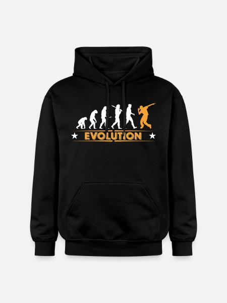 HipHop Breakdance Evolution - orange/weiss - Gildan Unisex Softstyle® Midweight Hoodie - Schwarz