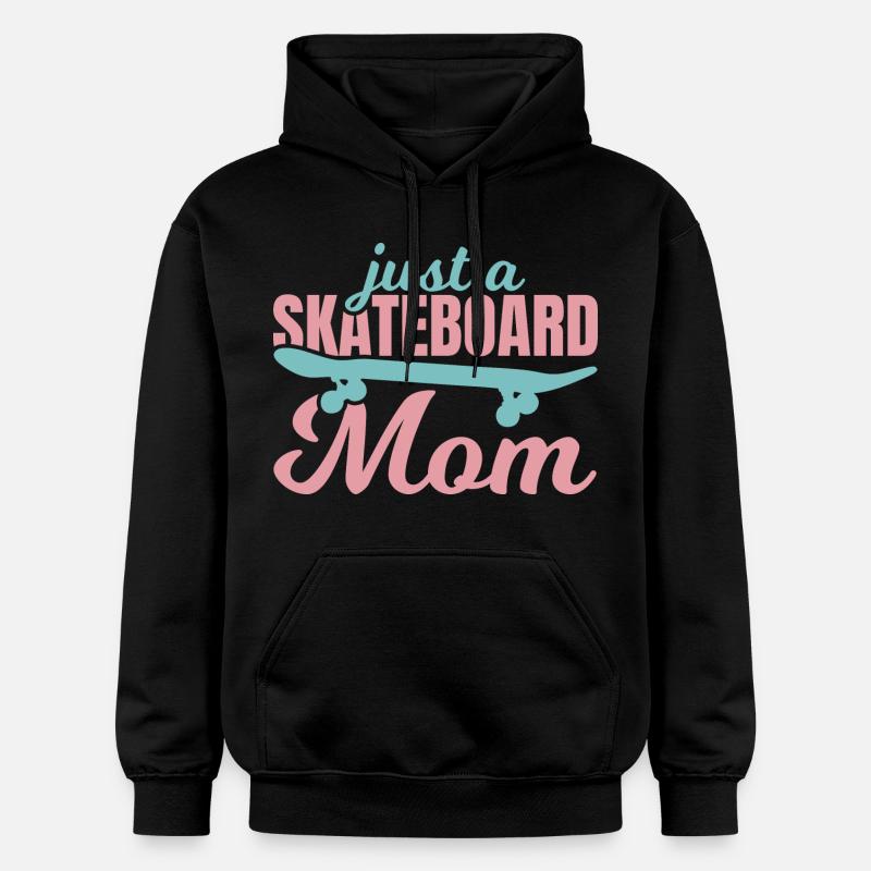 Maman de planche à roulettes - Sweat à capuche Softstyle® Gildan Unisexe - noir