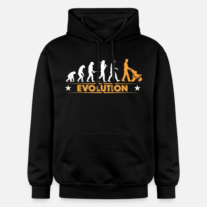 Walking Dad - Evolution - Sweat à capuche Softstyle® Gildan Unisexe - noir