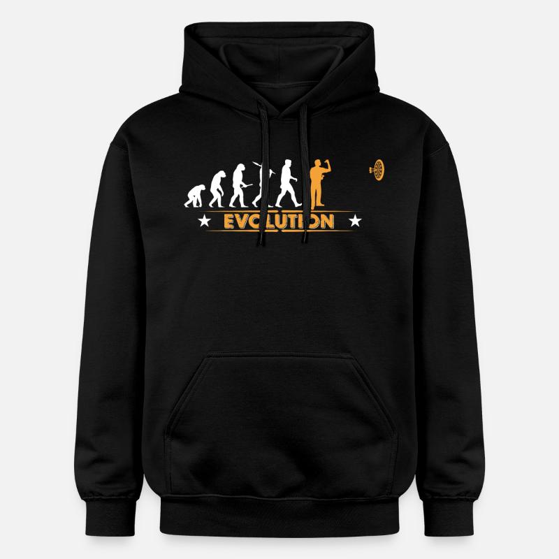 Dart - Evolution - orange/weiss - Sweat à capuche Softstyle® Gildan Unisexe - noir