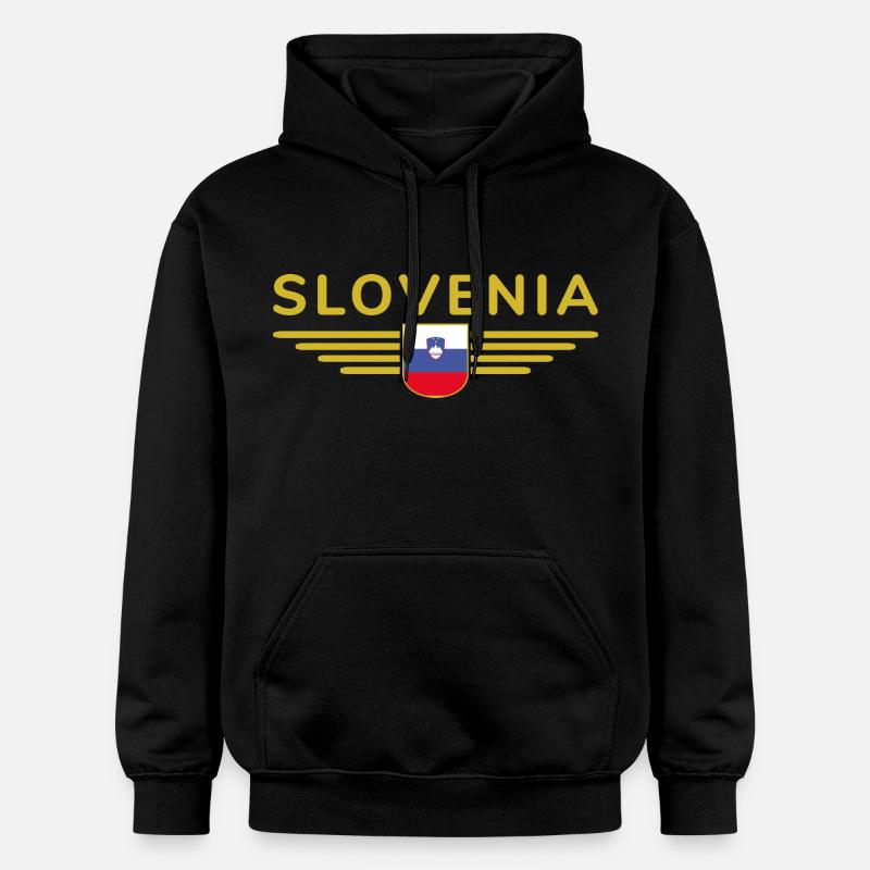 Design slovène élégant - Sweat à capuche Softstyle® Gildan Unisexe - noir
