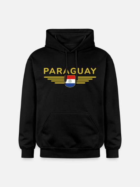 Paraguay Fan T-Shirt - Gildan Unisex Softstyle® Midweight Hoodie - black