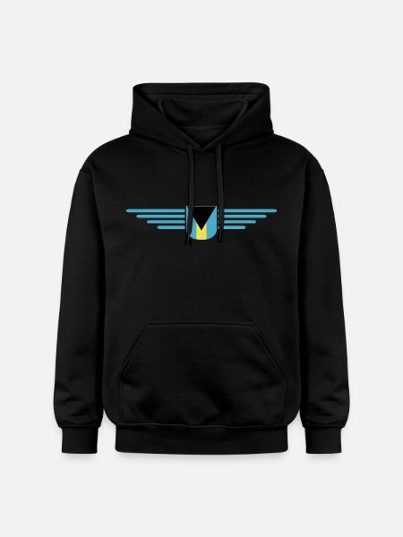 Bahamas fans: Tropical design - Gildan Unisex Softstyle® Midweight Hoodie - black