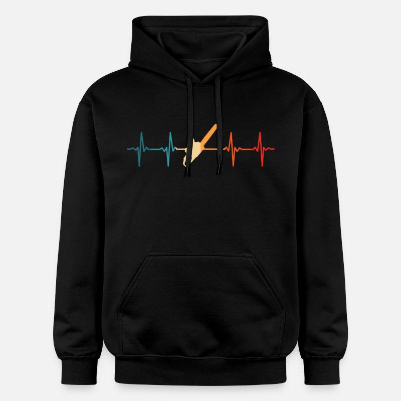 Lumberjack Heartbeat Tronçonneuse Lumberjack - Sweat à capuche Softstyle® Gildan Unisexe - noir