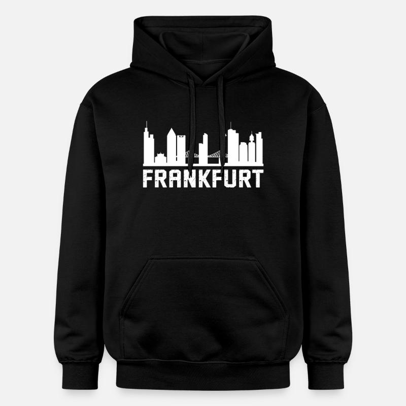 Skyline de Francfort - Sweat à capuche Softstyle® Gildan Unisexe - noir