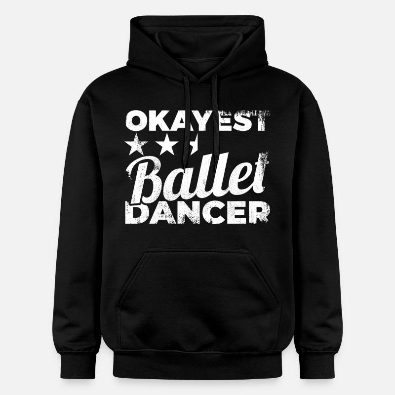 Okayest Danseur de ballet - Sweat à capuche Softstyle® Gildan Unisexe - noir
