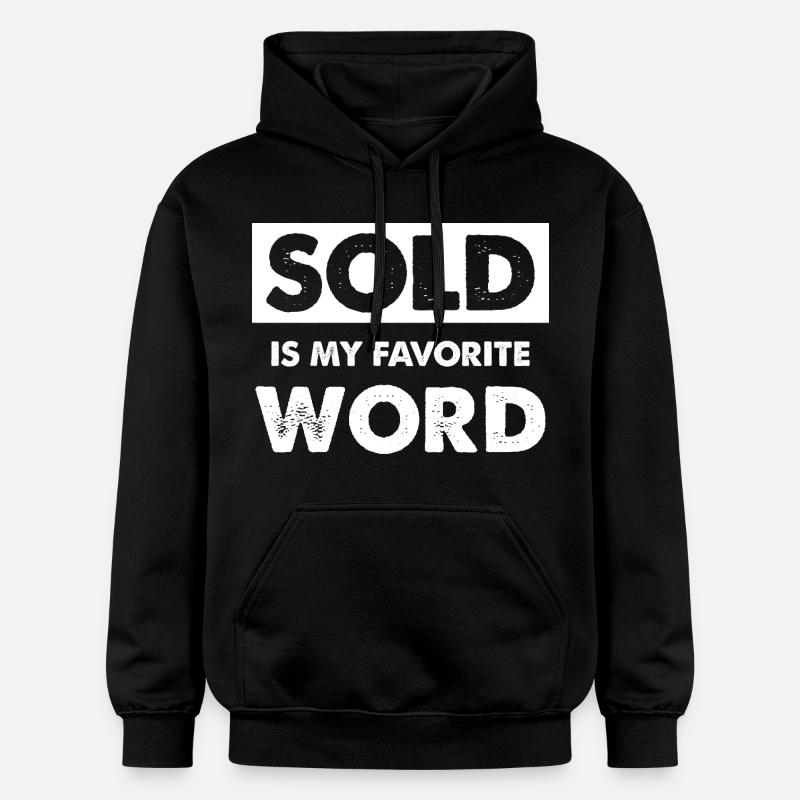 Mot préféré vendu chemise déclaration - Sweat à capuche Softstyle® Gildan Unisexe - noir