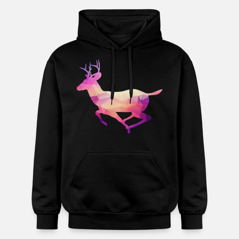 Cerf - Sweat à capuche Softstyle® Gildan Unisexe - noir