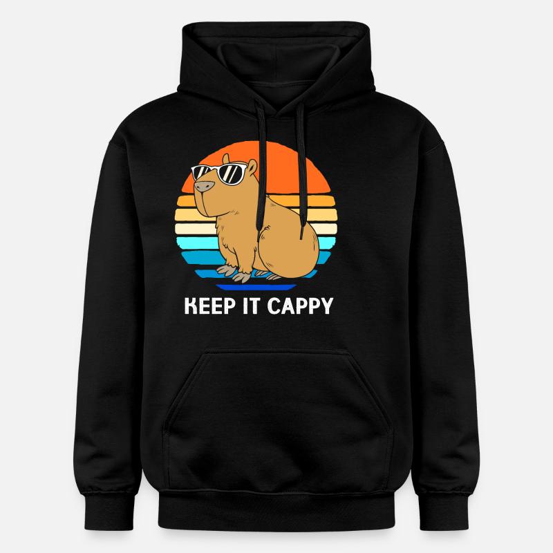 Capybara Capibara - Sweat à capuche Softstyle® Gildan Unisexe - noir