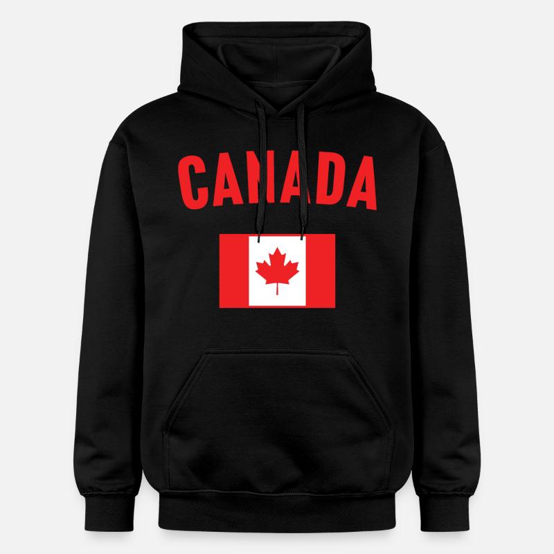 Drapeau du Canada - Sweat à capuche Softstyle® Gildan Unisexe - noir