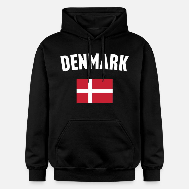 Drapeau du Danemark - Sweat à capuche Softstyle® Gildan Unisexe - noir