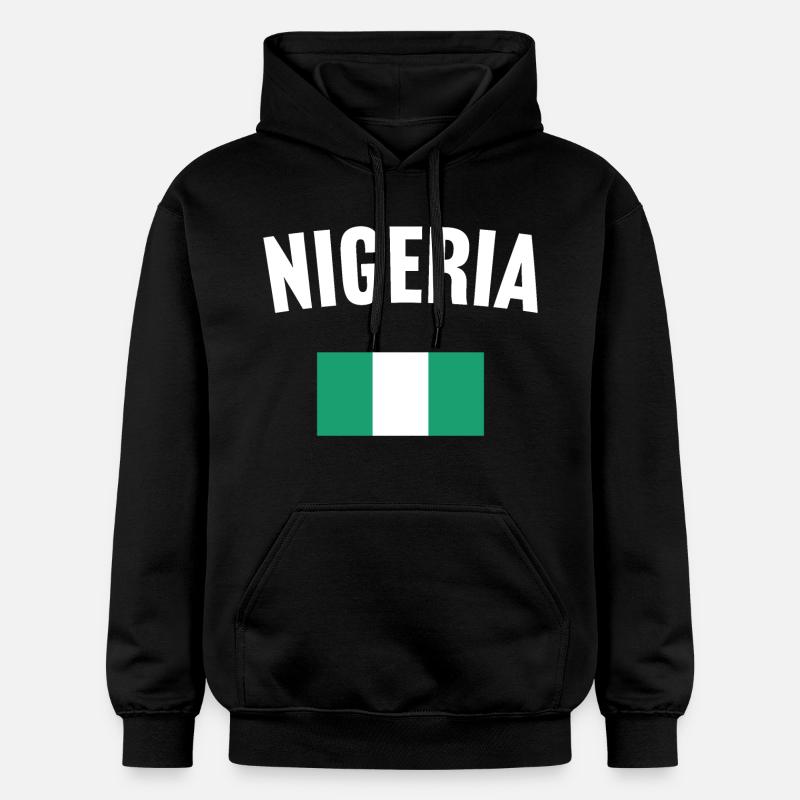 Drapeau du Nigeria - Sweat à capuche Softstyle® Gildan Unisexe - noir