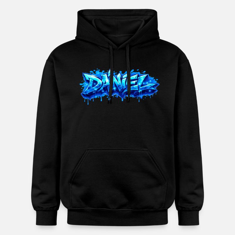 Graffiti DANIEL Name Geschenk Ideal druckbar - Gildan Unisex Softstyle® Midweight Hoodie - Schwarz