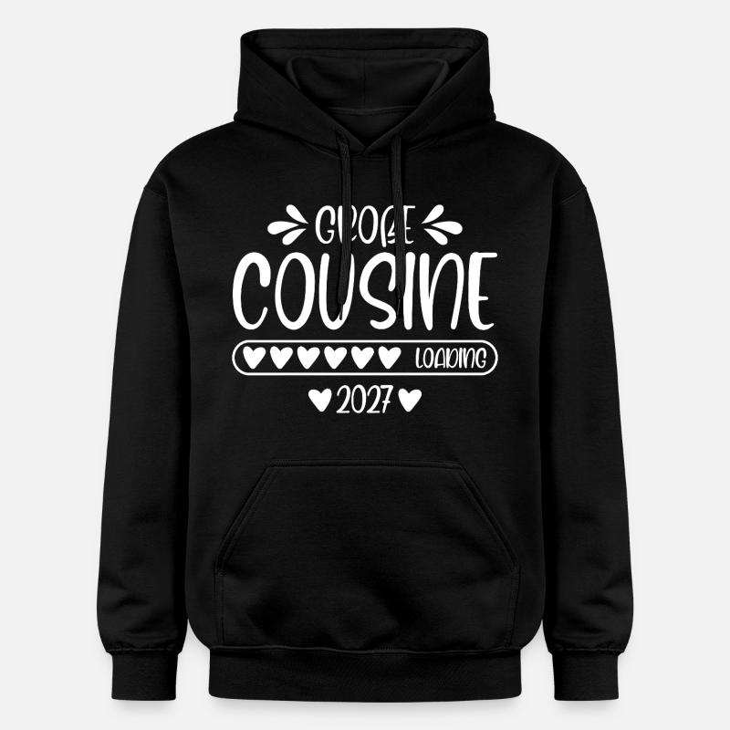 Große Cousine 2027 loading - Gildan Unisex Softstyle® Midweight Hoodie - Schwarz
