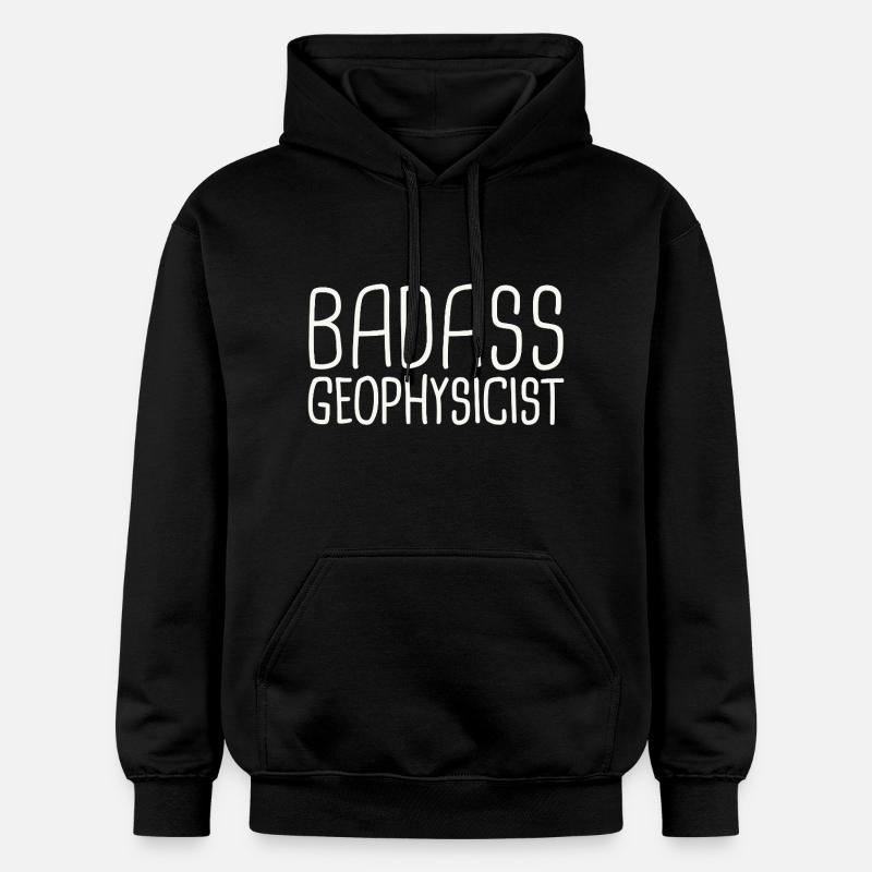 Geophysicist Badass Geophysics - Gildan Unisex Softstyle® Midweight Hoodie - black