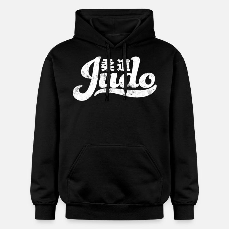 Judo - Sweat à capuche Softstyle® Gildan Unisexe - noir