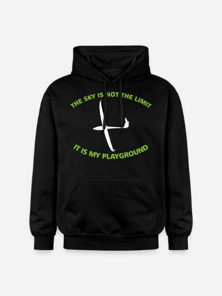 Glider pilot gift - Gildan Unisex Softstyle® Midweight Hoodie - black