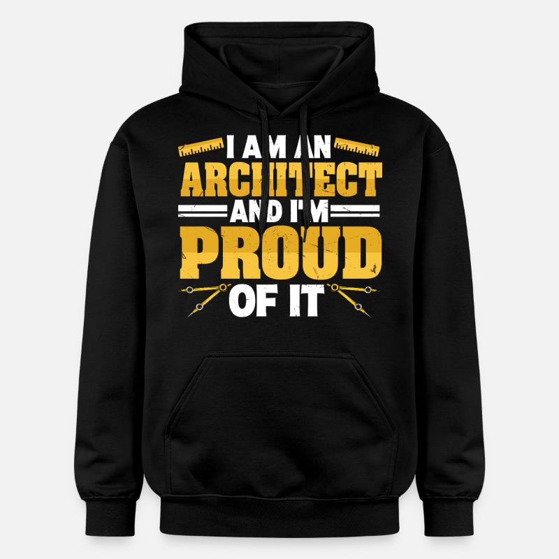 Architecte - Sweat à capuche Softstyle® Gildan Unisexe - noir