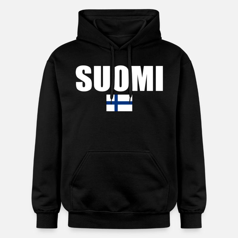 Suomi - Sweat à capuche Softstyle® Gildan Unisexe - noir