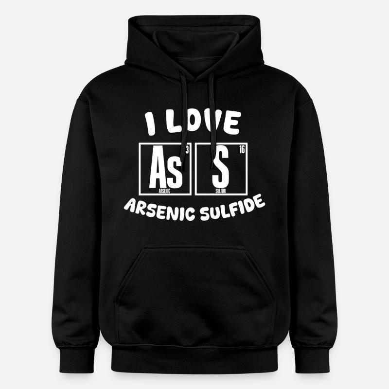 J’adore les sulfures d’arsenic - Sweat à capuche Softstyle® Gildan Unisexe - noir