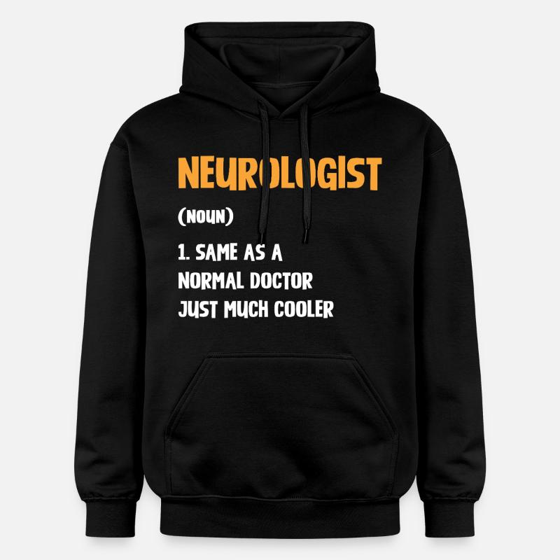 Neurologue disant : Médecin exceptionnel - Sweat à capuche Softstyle® Gildan Unisexe - noir