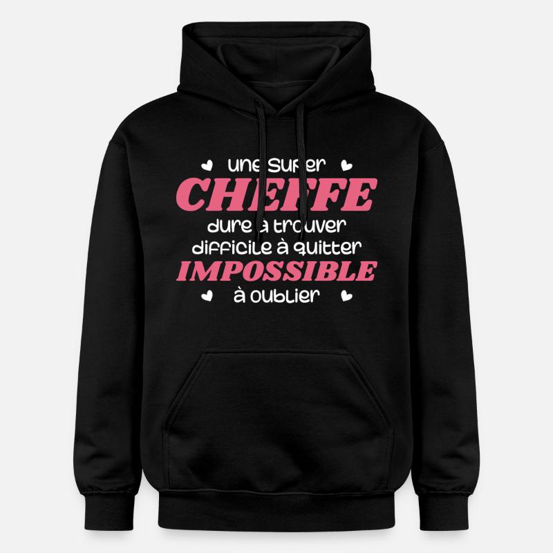 Super Cheffe - Sweat à capuche Softstyle® Gildan Unisexe - noir